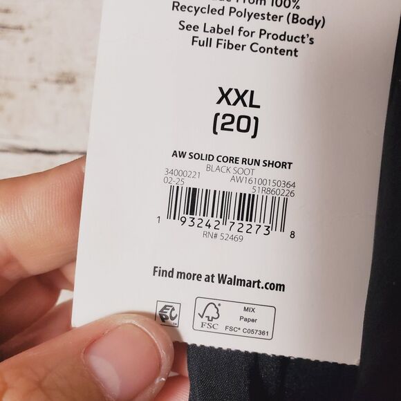 Athletic Works Solid Core Run Shorts Size XXL (20) - Picture 6 of 9